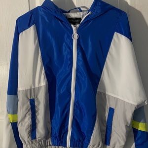 Color block windbreaker